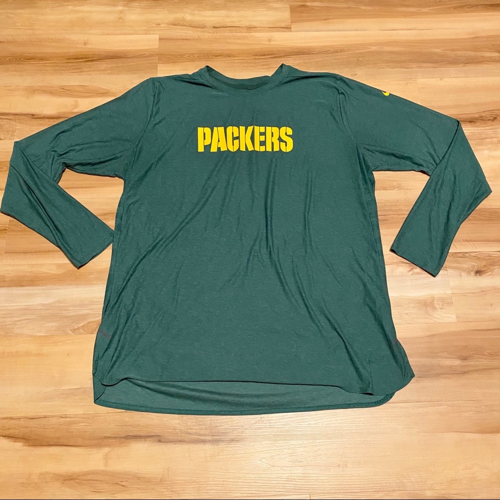 Nike Green Bay Packers Long Sleeve Training Shirt